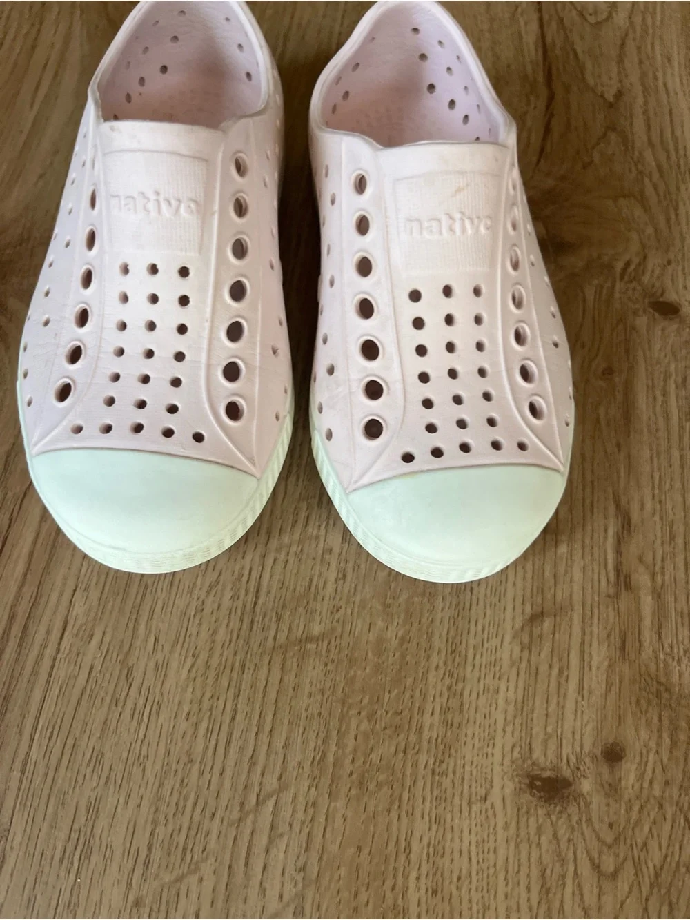 Native Jefferson Pink Slip-On Shoes Kids C8
